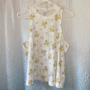 Loft Flowered Tank Top